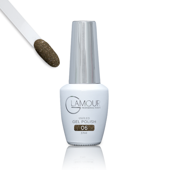 לק ג’ל Flash מס' 06, 17 מ”ל – Glamour