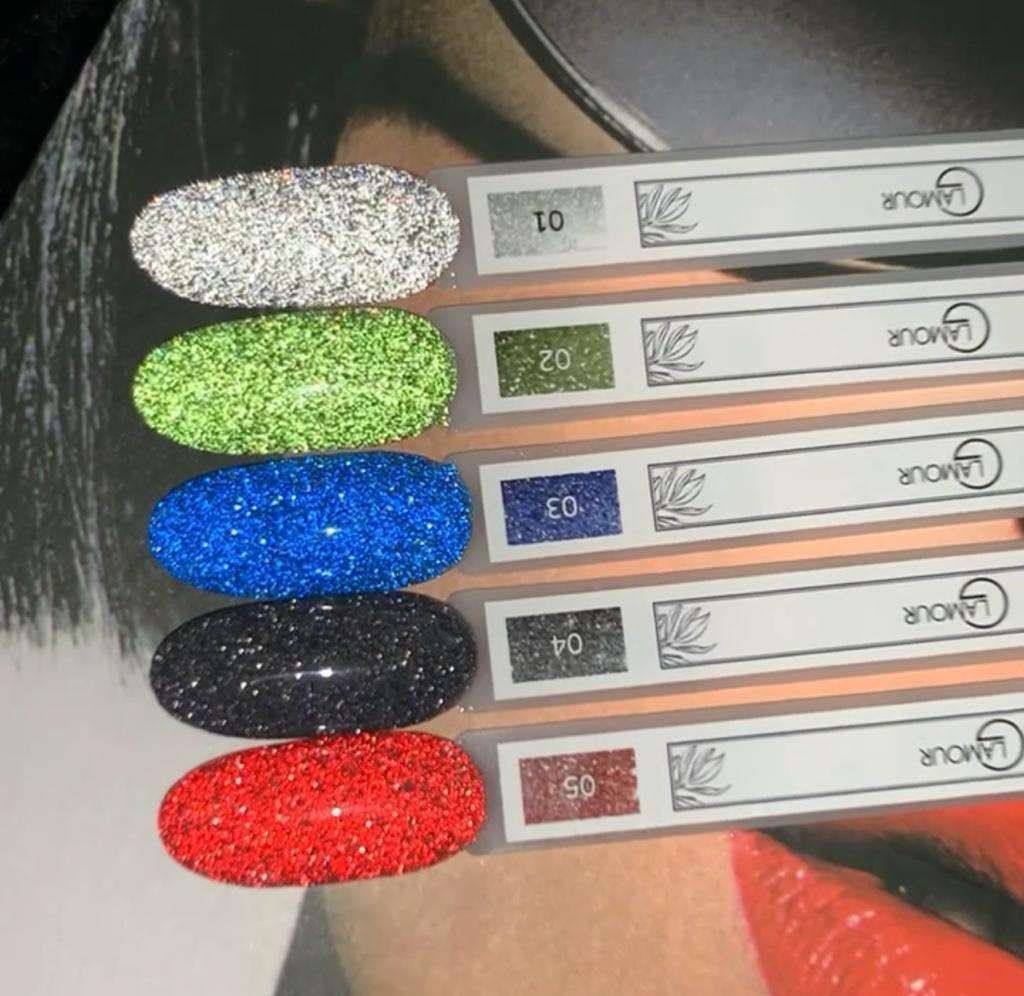 לק ג'ל קולקציית צבעי Glamour - (01-05) Flash לק ג'ל קולקציית צבעי Glamour - (01-05) Flash